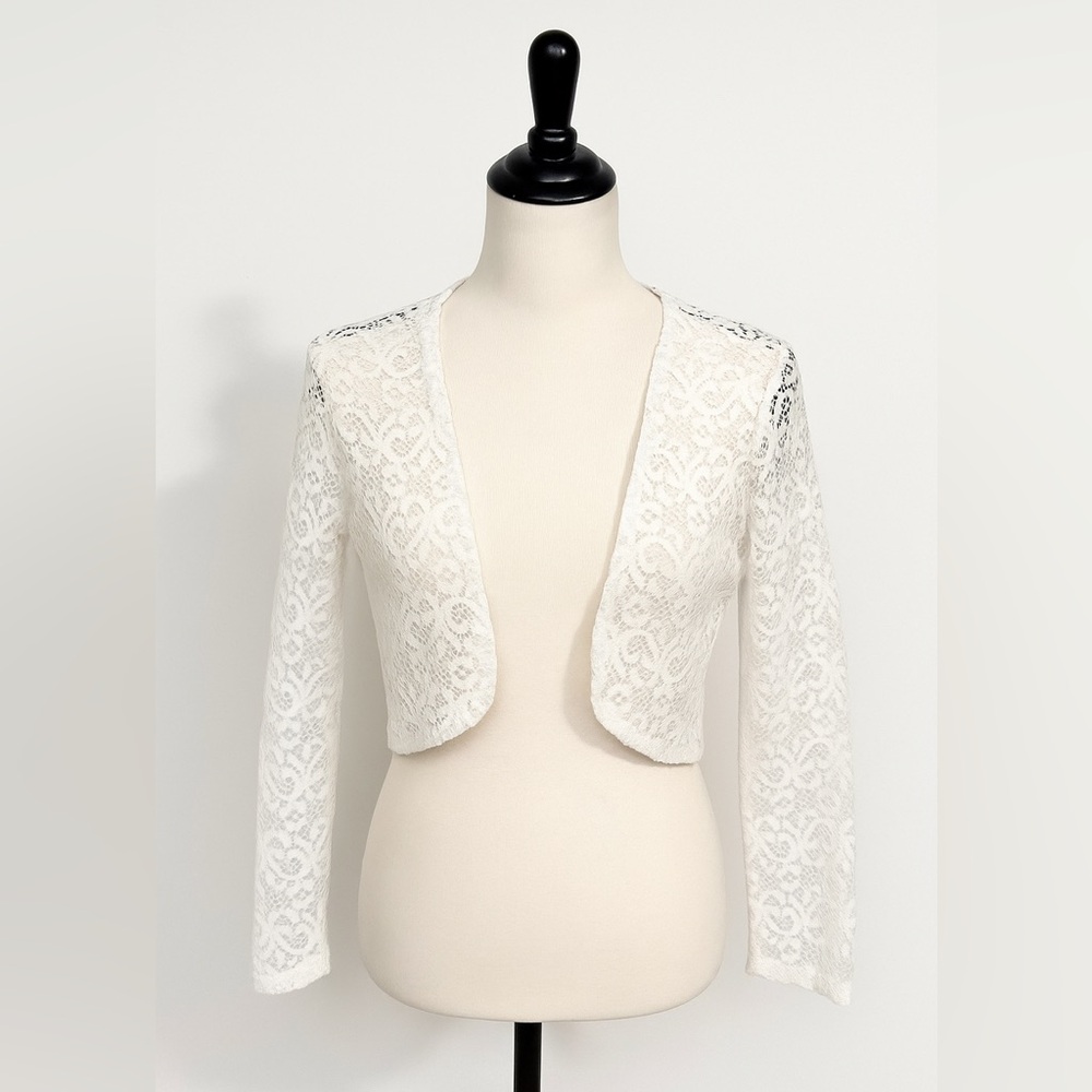 BCX Women's Ivory Lace Blouse